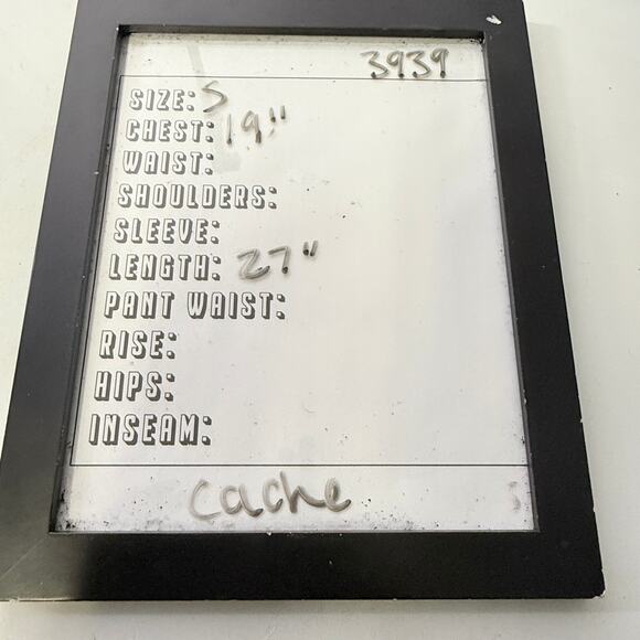 Cache VTG Women’s SMALL Crinkled Texture Button Up Shirt Blouse Bright Colorful - Picture 7 of 7